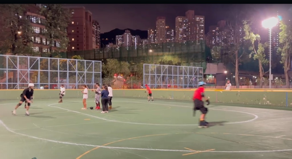 中國香港滾軸運動及滑板總會於6月舉辦首次輪滑阻攔選拔。 受訪者提供