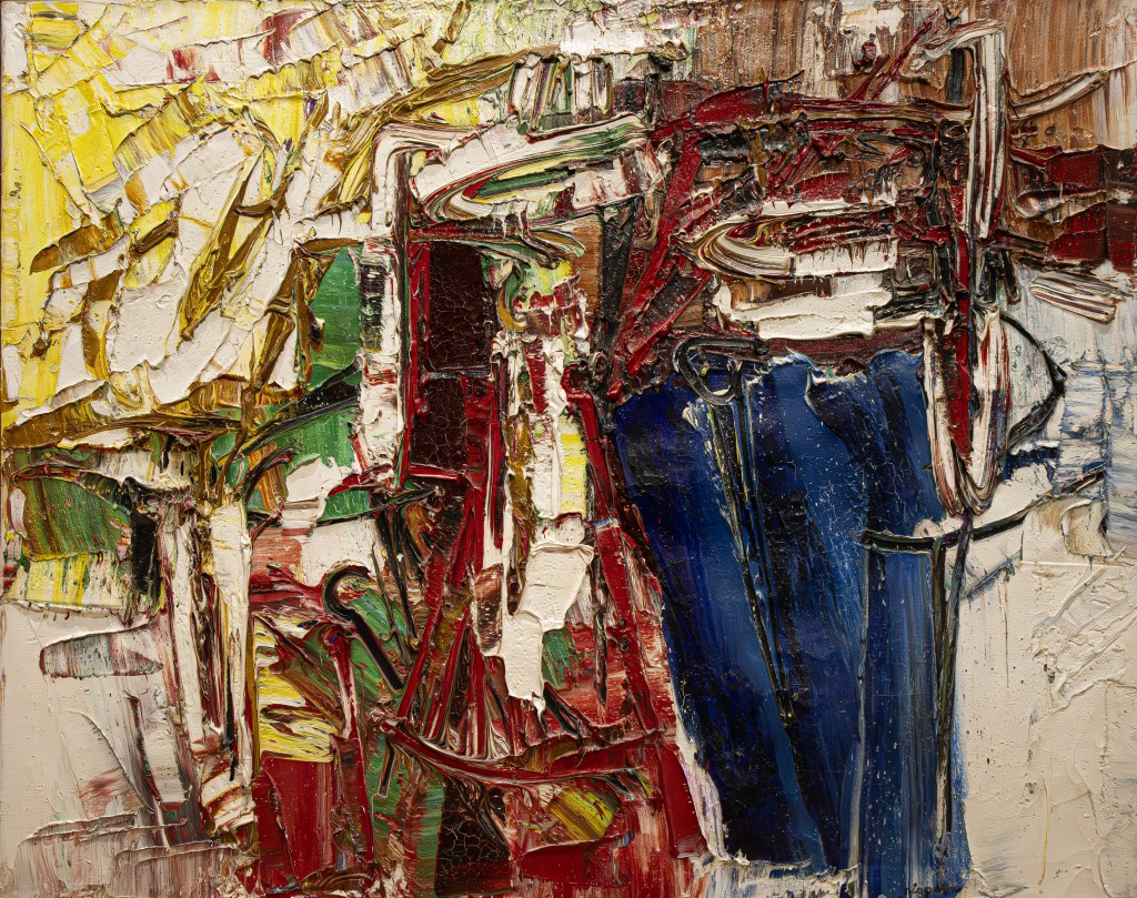 尚·保羅·里奧佩爾《墜落》，1961年作，油 畫/畫布，72.8×91.7厘米。