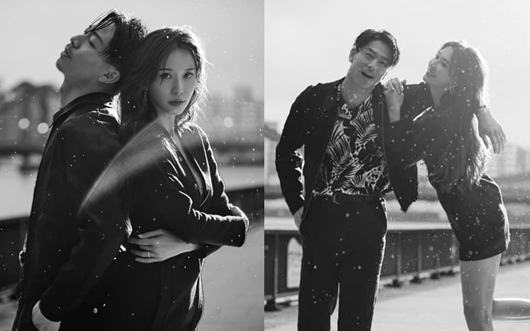 林志玲與AKIRA大哂靚相，慶祝結婚2周年！