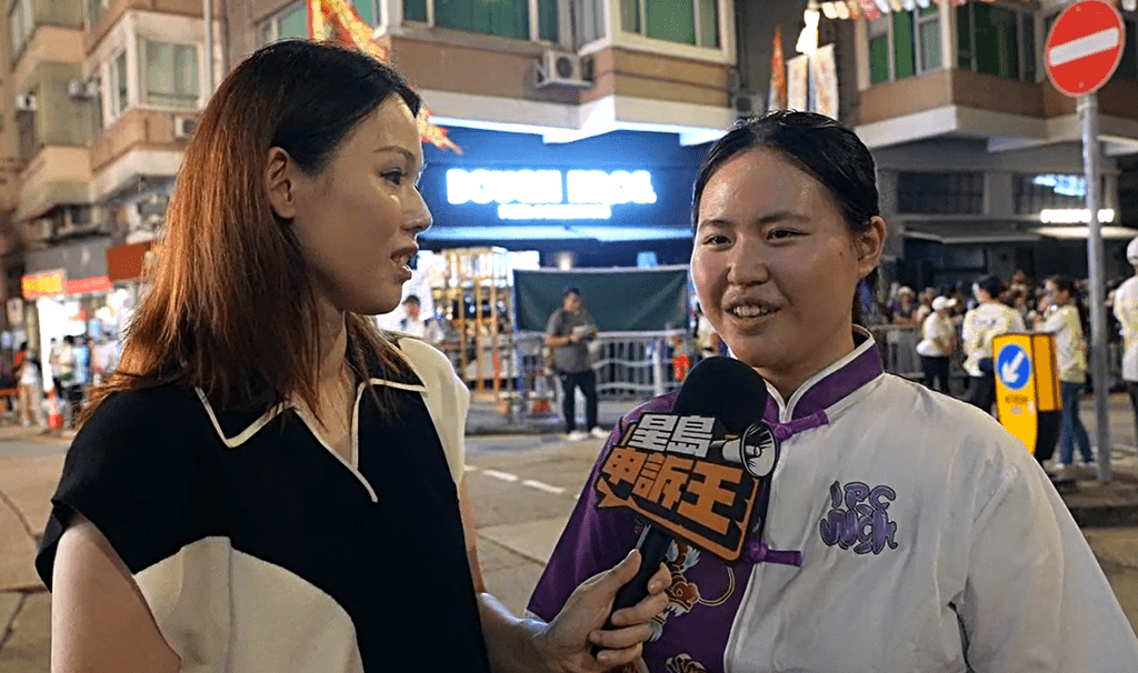 少年警訊成員方芷淇指社會穩定才能將傳統活動推廣出去。