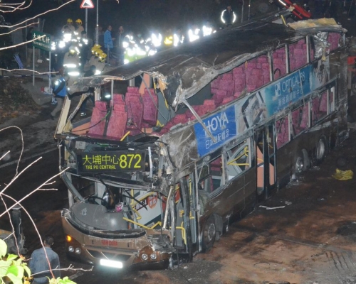大埔公路今年2月10日發生嚴重交通車禍。資料圖片