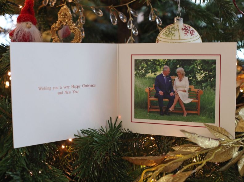 2018年英國皇室聖誕卡款式。資料圖片