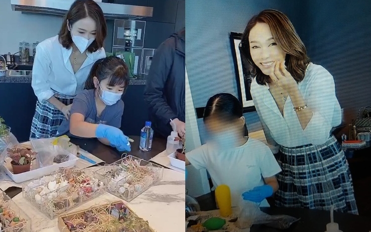 黎姿周末陪女兒活動，是最好的放鬆。