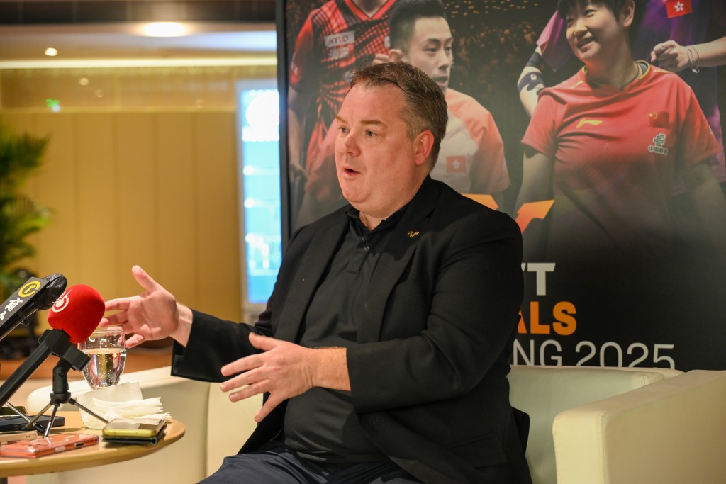 丹顿接受访问时坦言这次引起的回响远超预期。魏国谦摄 丹顿接受访问时坦言这次引起的回响远超预期。魏国谦摄