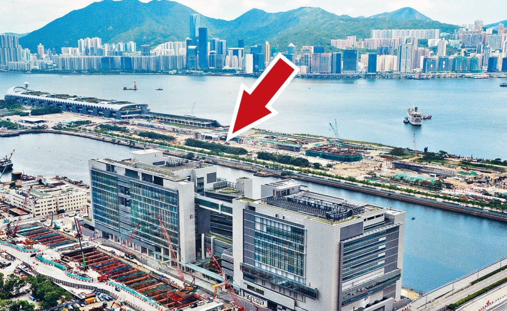 佳兆業入股啟德住宅地皮（箭嘴示）。
