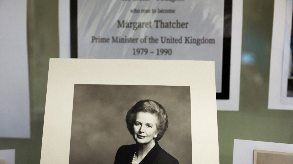 戴卓爾夫人曾任英國首相長達11年。 路透社 戴卓爾夫人曾任英國首相長達11年。 路透社