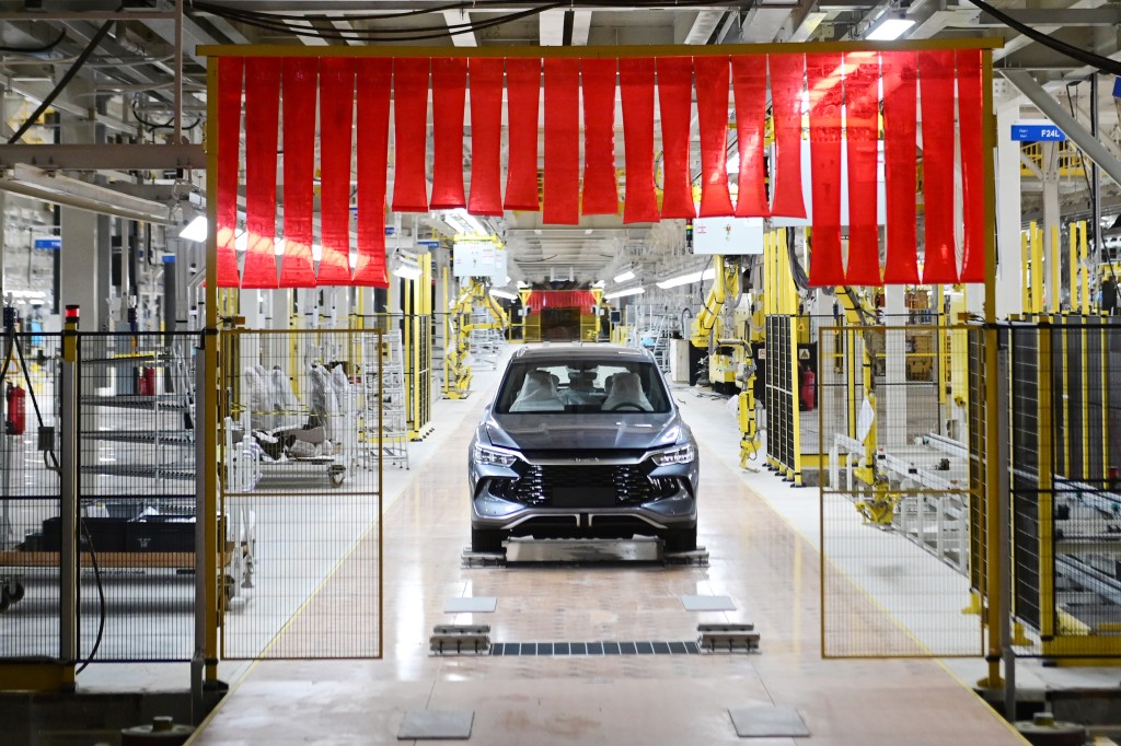 比亞迪在巴西的新車廠正式投產。新華社