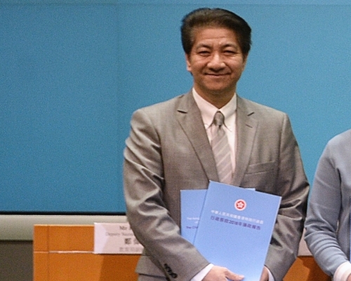 鄭偉源離任新聞處處長。資料圖片