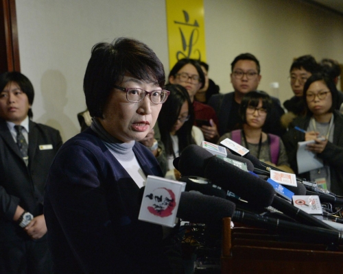 鄭若驊強調DQ決定並非由她或行政長官作出,而是選舉主任作出。