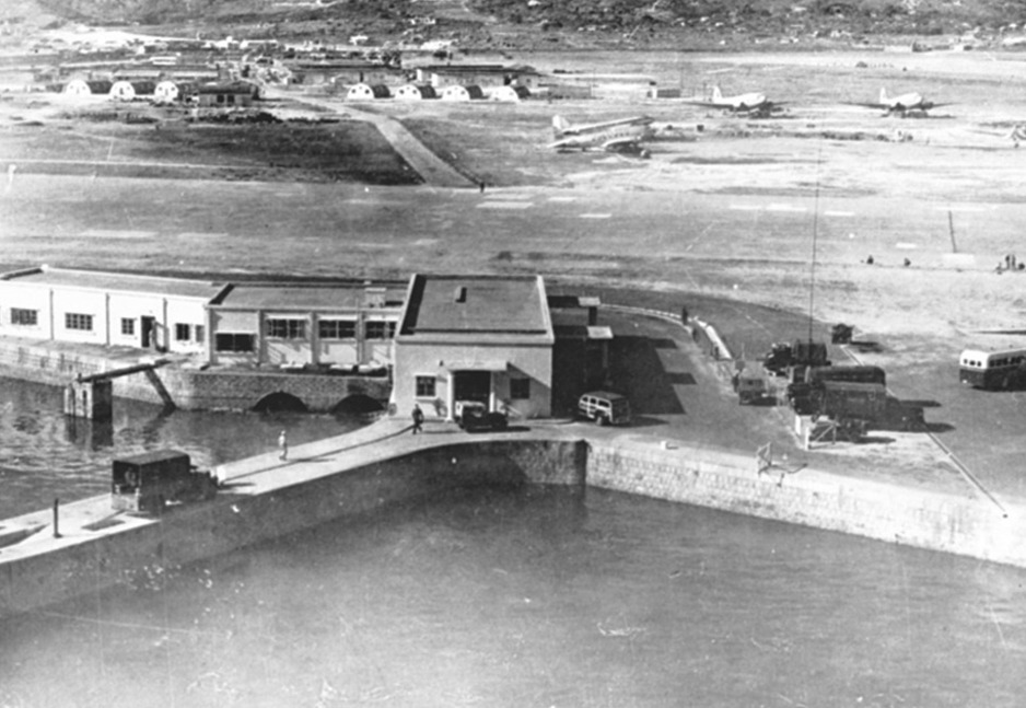 1947年的啟德機場。香港政府檔案處