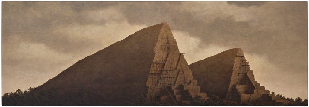 野又穫《瞭望塔—18》，1995年作，估價150,000 ─ 300,000港元。