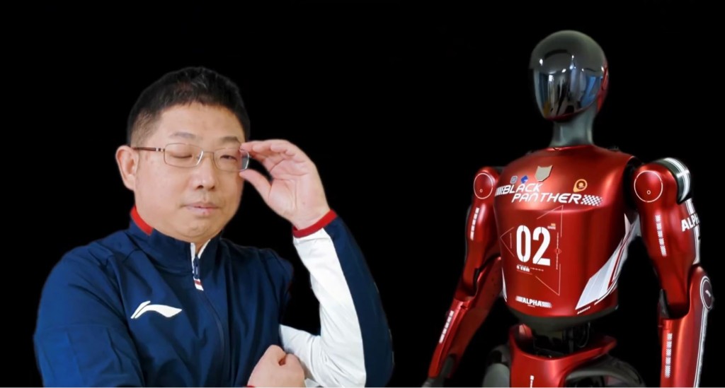 鏡識科技的人形機械人Bolt，跑步速度更勝人。鏡識科技