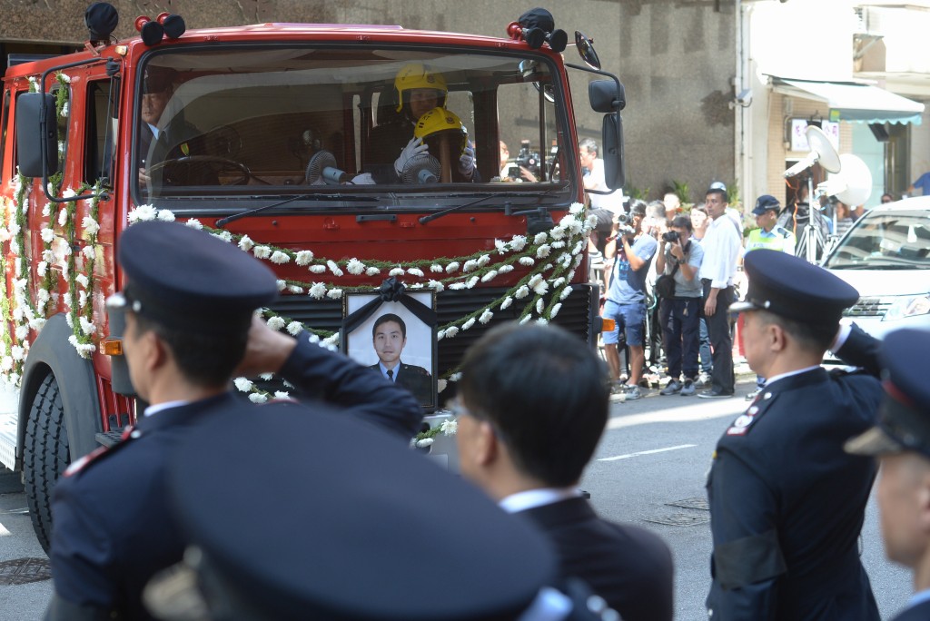 消防隊目許志傑殉職。資料圖片