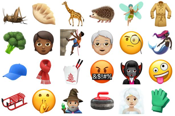 iPhone推超過200個新Emoji,「粗口嬲嬲」吸血殭屍等登場。網上圖片