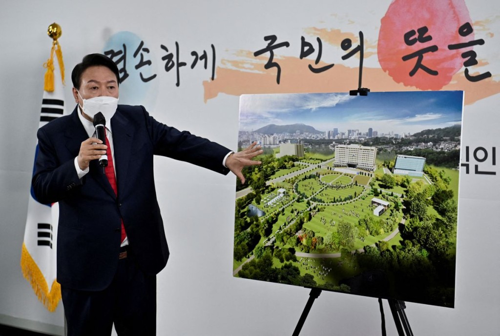尹錫悅當選總統後不久便公布遷邸計畫。 資料圖片