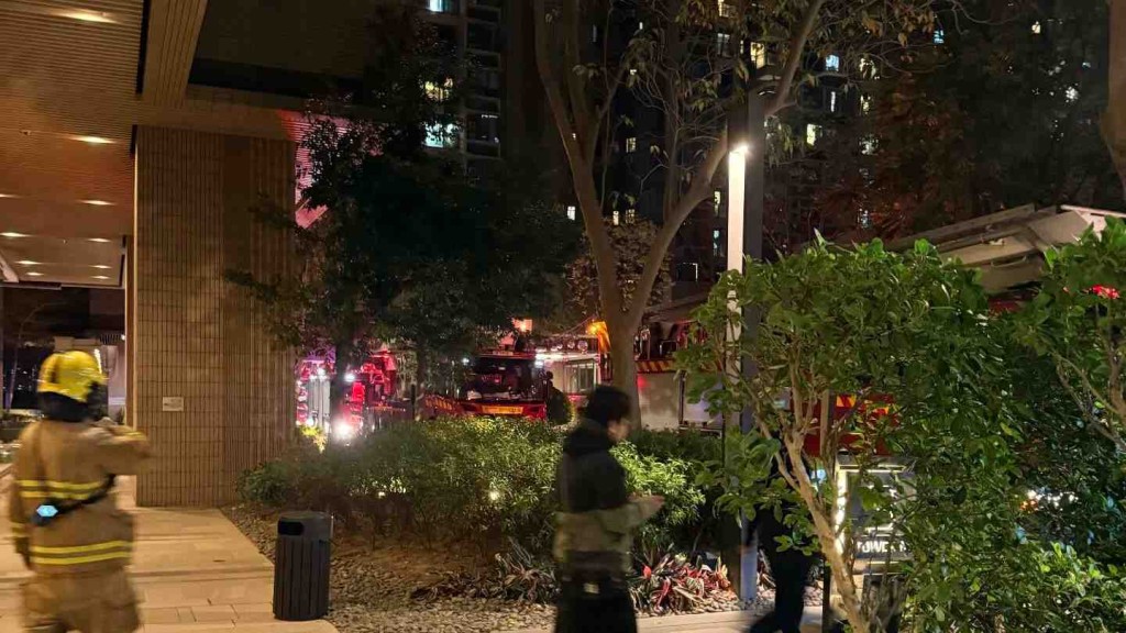 消防接報到場後將火救熄。Threads @Susan Lo 圖片