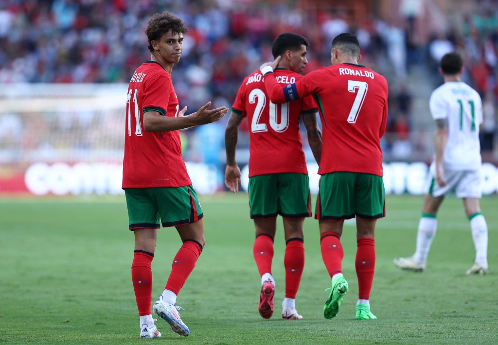 葡萄牙上場友賽3:0大勝愛爾蘭。Reuters