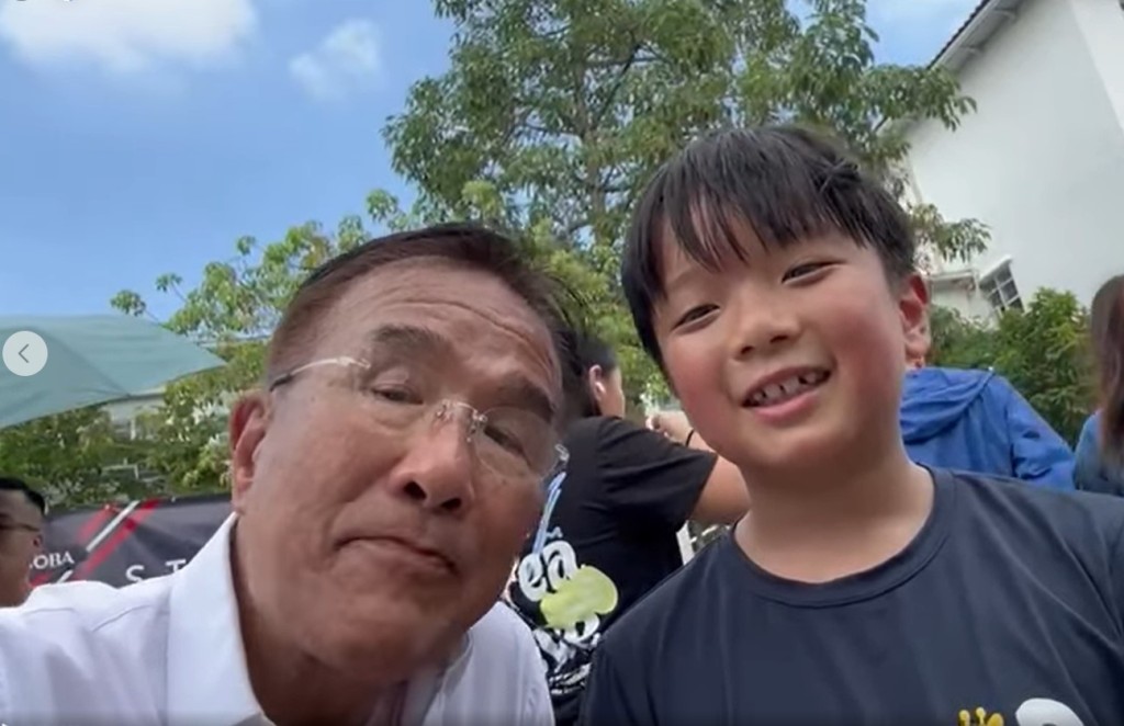 田北辰遇上一名就讀小三的「小小師弟」,對方特地上前為「便捷樓梯」致謝。田北辰FB截圖 田北辰遇上一名就讀小三的「小小師弟」,對方特地上前為「便捷樓梯」致謝。田北辰FB截圖