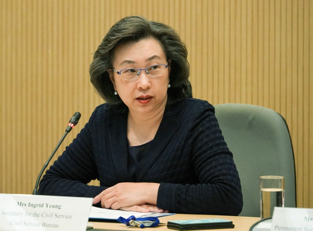 公務員事務局局長楊何蓓茵。資料圖片 公務員事務局局長楊何蓓茵。資料圖片