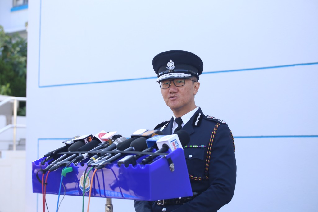 警務處處長蕭澤頤早前透露，警方將於投票日在各票站派駐最少兩名警員。資料圖片