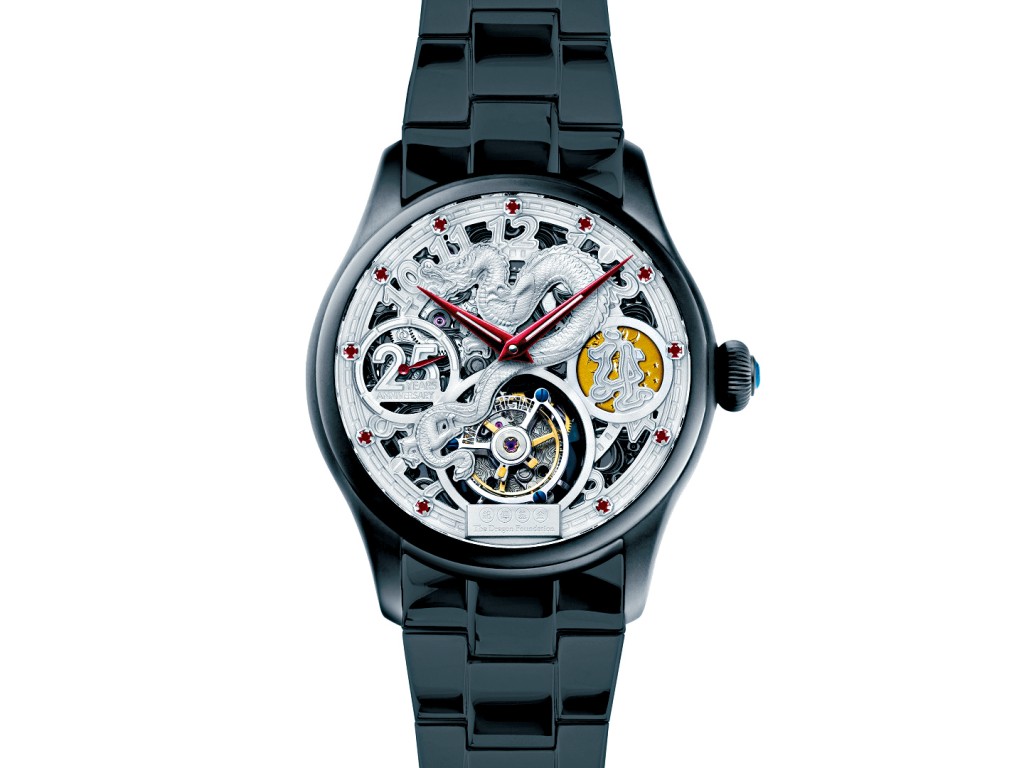 球賽籌委會主席沈慧林創辦的萬希泉品牌，聯乘龍傳基金推出銀禧紀念陀飛輪腕錶，收益將撥捐龍傳基金作青年培育工作。