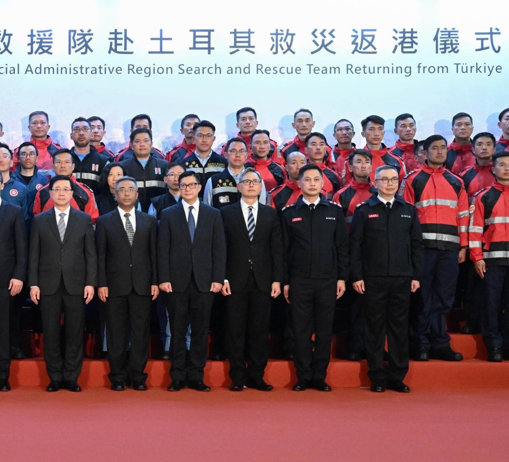黃海強曾參與土耳其地震災搜救工作。資料圖片 黃海強曾參與土耳其地震災搜救工作。資料圖片