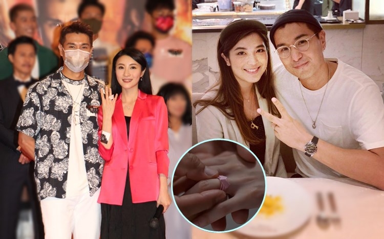 展鵬戲裡戲外都係用紙戒指求婚。