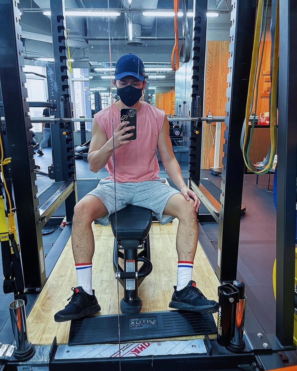 家樂好勤力去健身室,之前因為疫情要閂佢應該好難過。