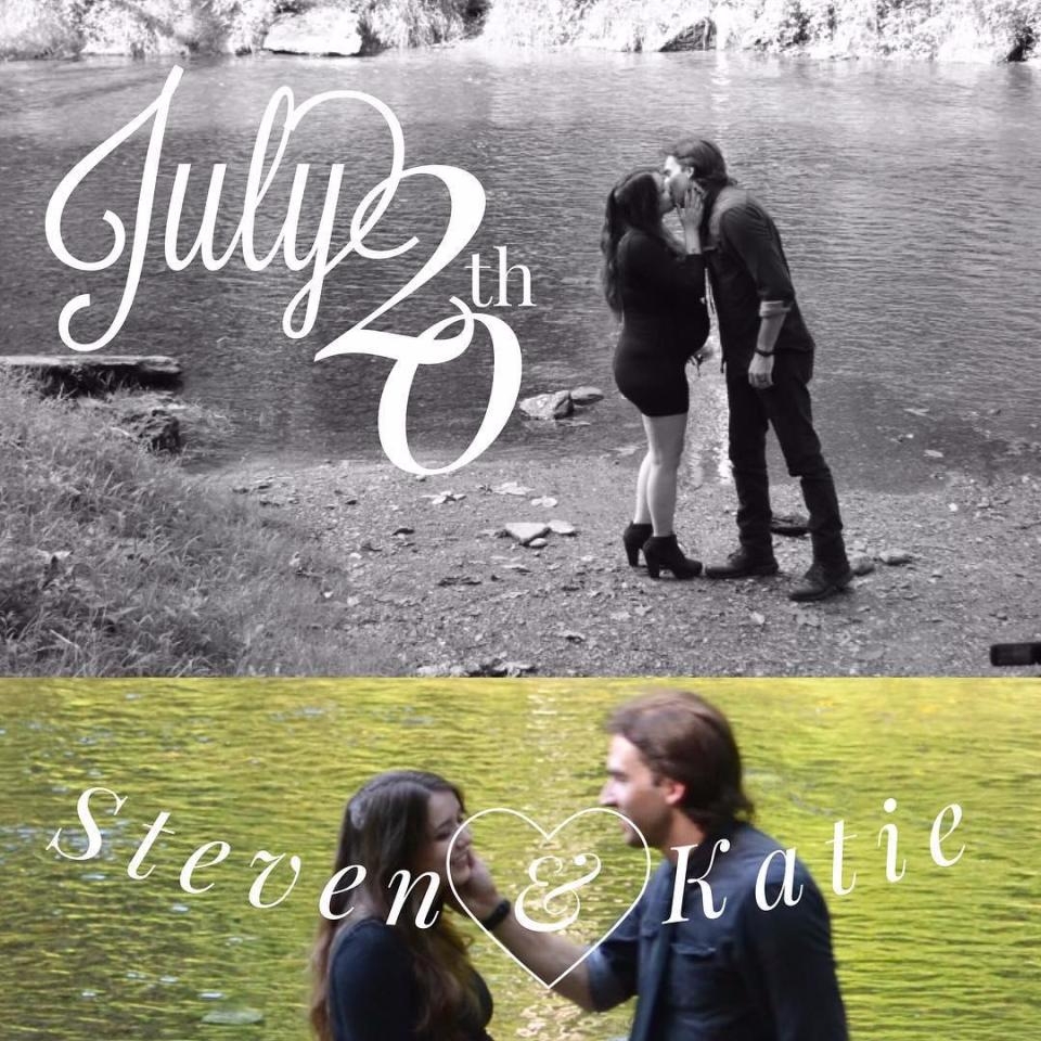 凱蒂於去年7月在Instagram宣佈與史提芬結婚。(網圖)