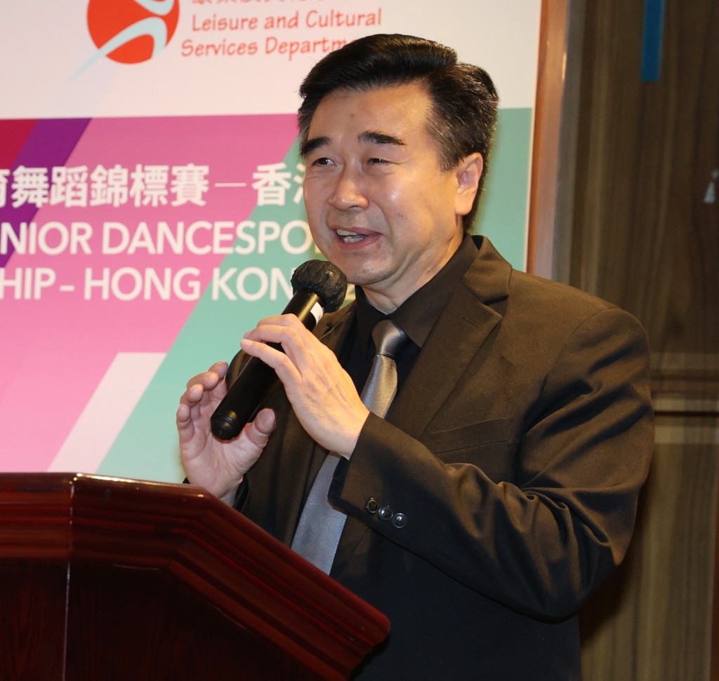 中國香港體育舞蹈總會會長葉𧶽偉預計港隊有力爭金。中國香港體育舞蹈總會提供 中國香港體育舞蹈總會會長葉𧶽偉預計港隊有力爭金。中國香港體育舞蹈總會提供