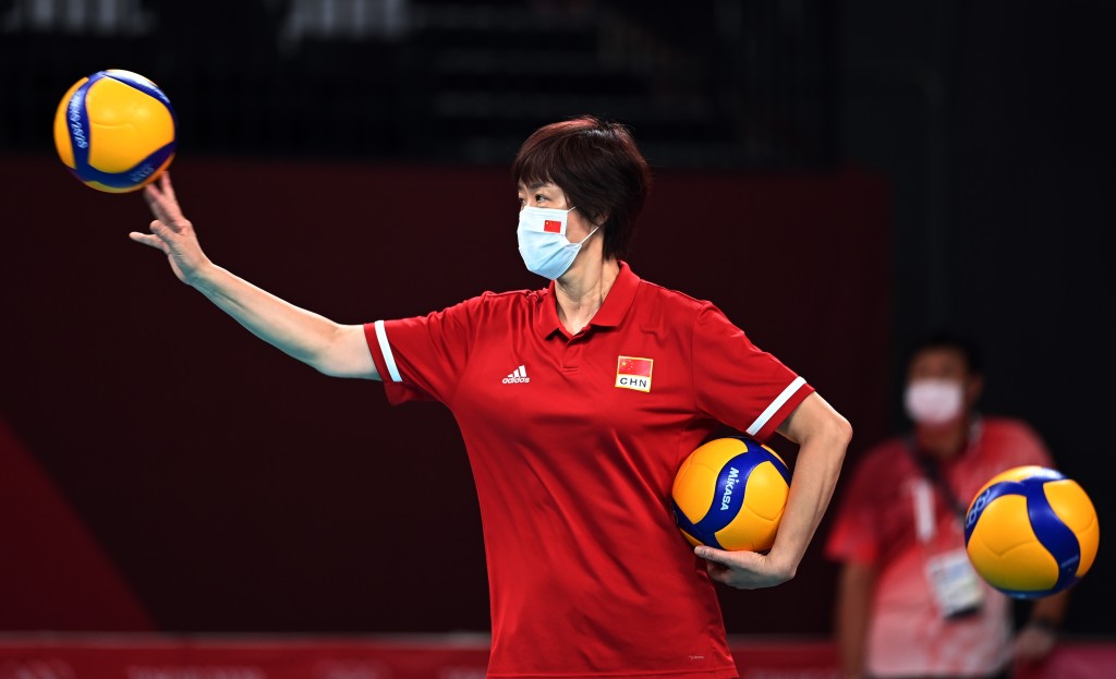 中國女排用勝利送別主帥 。新華社