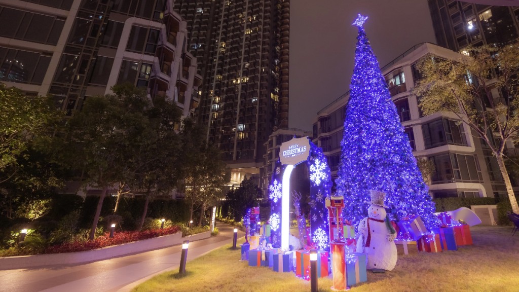會德豐啟德及藍田新盤換上聖誕燈飾，點亮東九龍。
