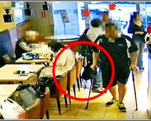 兩名秘魯男賊咖啡店搵目標後下手。網圖