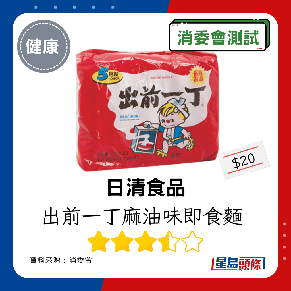 日清食品 出前一丁麻油味即食麵