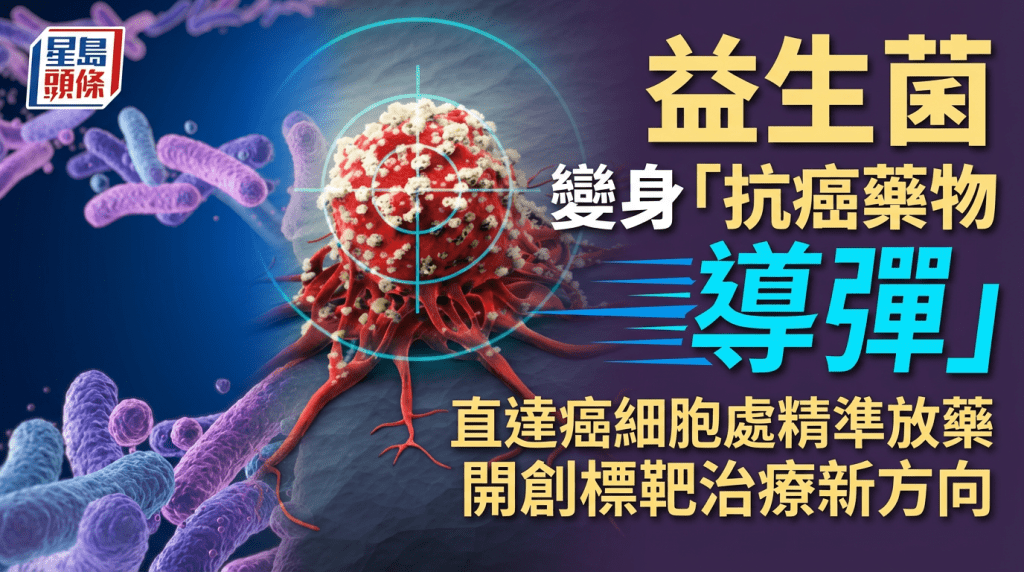 益生菌變抗癌藥物導彈 研究證直達癌細胞處精準放藥 開創標靶治療新方向