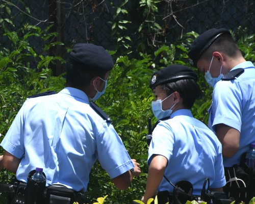 再有警員確診。資料圖片