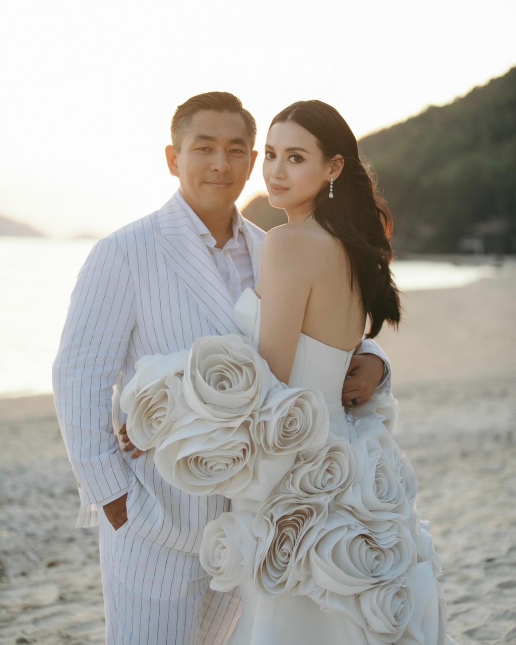 林恬兒今年4月時再辦婚禮，慶祝與老公結婚10周年。
