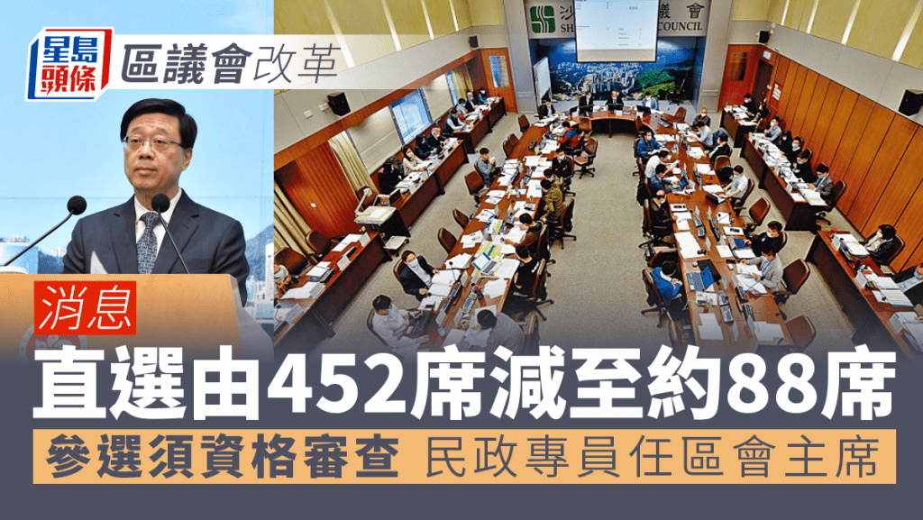 行會通過區議會改革方案。