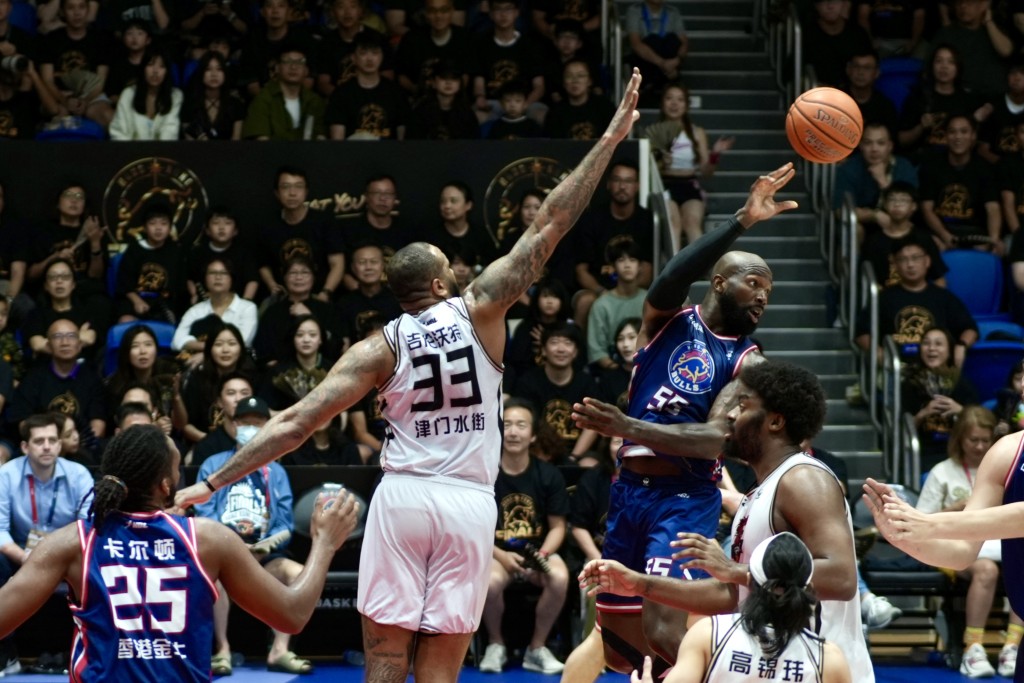 NBL季后赛总决赛Game4，香港金牛主场迎战安徽文⼀。 刘骏轩摄