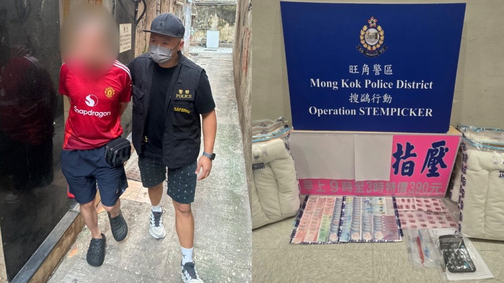 警掃黃破旺角指壓淫竇 拘49歲男管理人