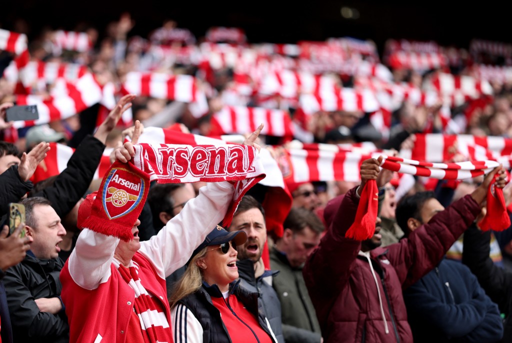 不少阿仙奴球迷担心球队会失冠。路透社