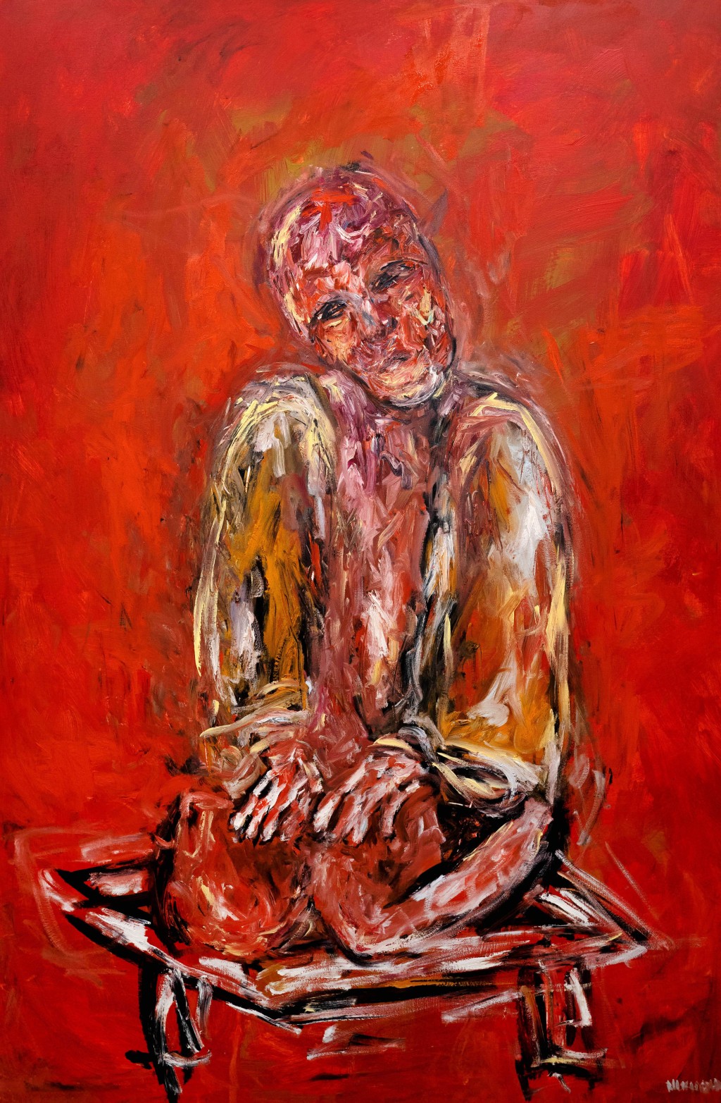 作品之一《Sitting, Waiting》。