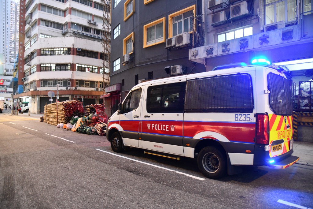 警方到场调查。徐裕民摄