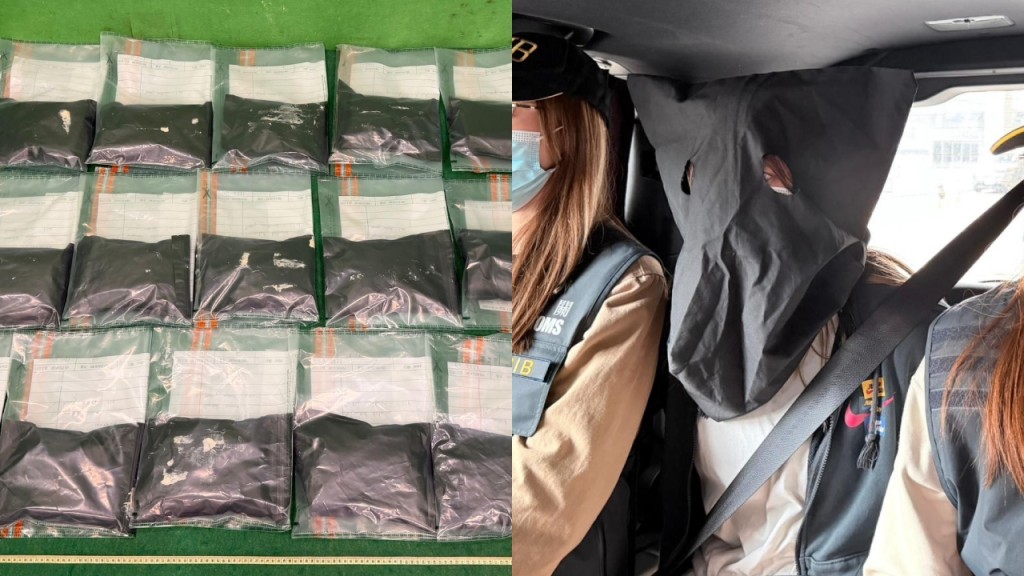 飞机猪｜海关拘德国瑞士抵港两贩毒男女 检900万元氯胺酮