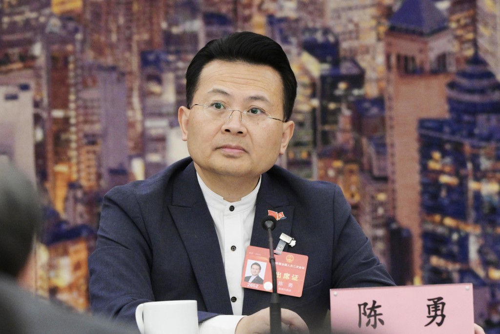 「人大政協界」連任的民建聯陳勇。資料圖片