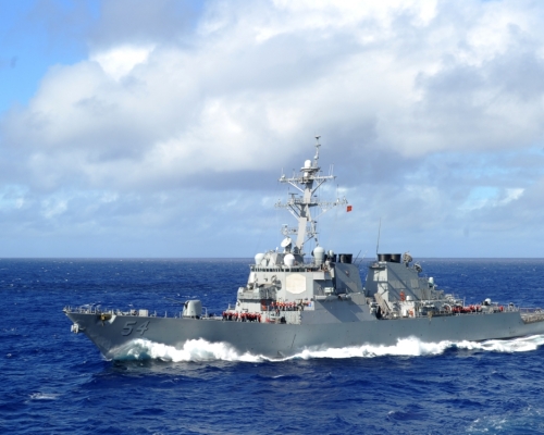 美國海軍阿利伯克級驅逐艦「柯蒂斯·威爾伯號」。(圖片:U.S. Navy)