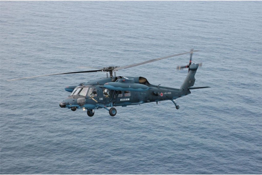 UH-60J救援直升机。
