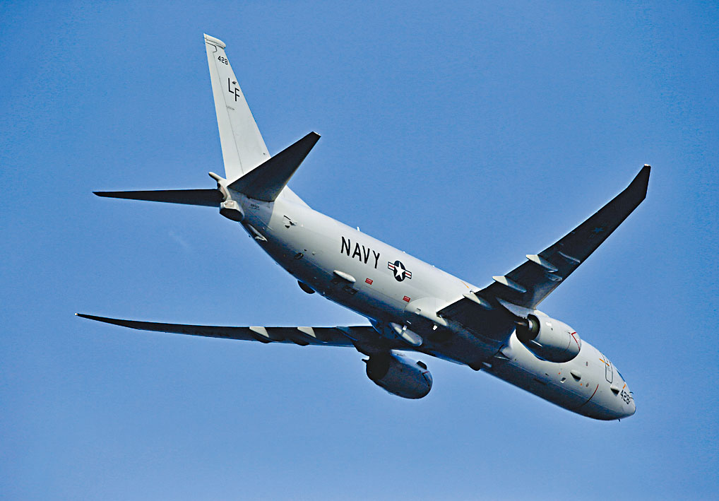 美軍的P-8A電子戰機。