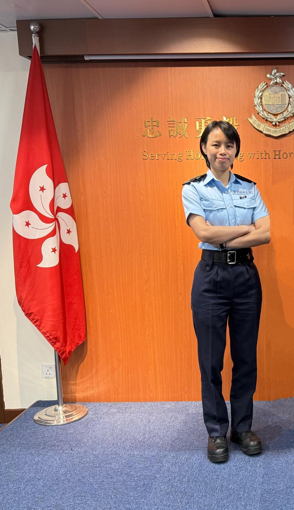 阿惠今年參加刑事偵緝課程,從前線工作轉戰刑偵調查,期望為打擊罪案貢獻己力。 阿惠今年參加刑事偵緝課程,從前線工作轉戰刑偵調查,期望為打擊罪案貢獻己力。
