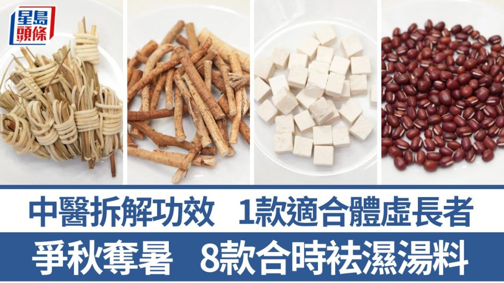 8款袪濕湯料 中醫拆解功效及配搭 1款適合體虛長者｜食材知識